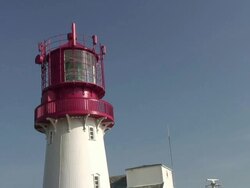 Lighthouse in south Norway Stock Footage