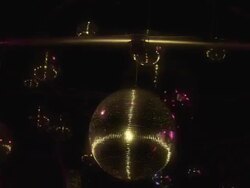 Group Of Disco Ball And Light Stock Footage