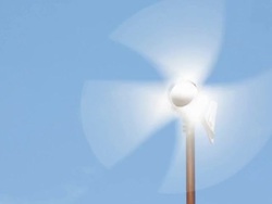 Wind energy generator Stock Footage