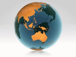 Water globe with alpha. Loop Stock Footage