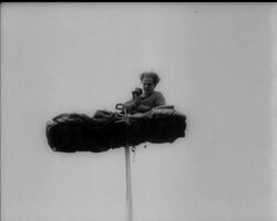 UP THE POLE IN PROTEST News Clip