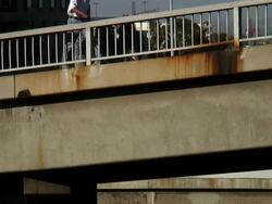 (HD1080i) Urban Decay: Rusting Bridge / Concrete Cancer Stock Footage