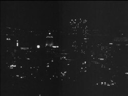 1960s downtown Montreal at night Stock Footage