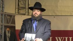 Son of Berlin truck victim lights giant menorah Instructional Video