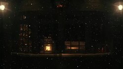 Christmas Scene Behind the Window | Loopable - 4K Stock Footage