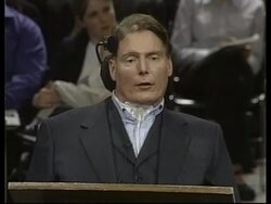 USA: CHRISTOPHER REEVE FIGHTS FOR STEM CELL RESEARCH News Clip