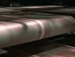 MS ZI Shot of offset printing machine / Frankfurt, Hesse, Germany Stock Footage