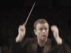 Conducting an orchestra Stock Footage