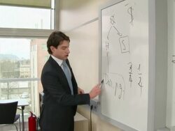 HD: Financial Expertise Lecturing In The Seminar Stock Footage