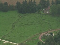 Old Trenches At Beaumont-Hamel Canadian Memorial Stock Footage