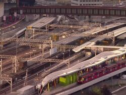 TIME LAPSE: Paralympics Stratford Station Stock Footage