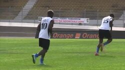 CLEAN : DR Congo train in Cameroon ahead of AFCON 2015 News Clip