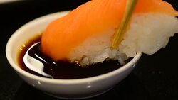 HD:Sushi bar Japanese Food at Japanese restaurant Stock Footage