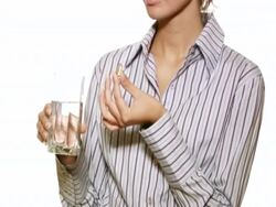 NTSC: Taking a pill Stock Footage