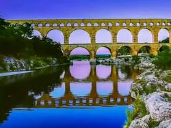 Pont du Gard Stock Footage
