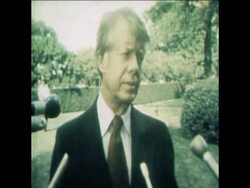 SYND 9 9 77 US PRESIDENT CARTER GIVES PRESS CONFERENCE ON THE PANAMA CANAL TREATY News Clip