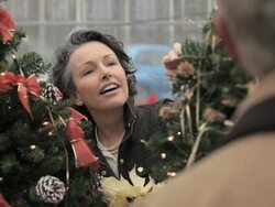 Mature couple looking at christmas tree decorations Stock Footage