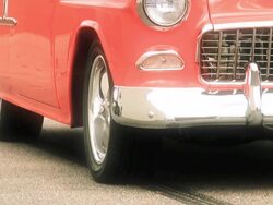 American classic car, race, burnout, racing, tire, spinning Stock Footage