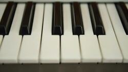Piano keyboard Stock Footage