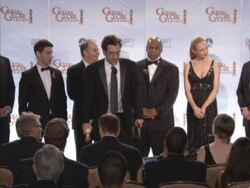 67th Annual Golden Globe Awards - Press Room Stock Footage