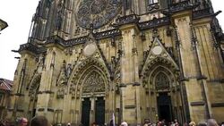 View from St. Vitus Cathedral Stock Footage