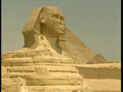 Towering sphinx ? full frame, Egypt Stock Footage