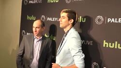 Max Landis & Robert Cooper  at PaleyLive LA - Dirk Gently's 'Holistic Detective Agency' Premiere Screening And Conversation Stock Footage