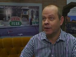 INTERVIEW - James Michael Tyler at FRIENDS Star James Michael Tyler - â€œGunther' Visits IPW to Celebrate New Warner Bros. Studio Tour Hollywood Major Expansion at IPW Stock Footage