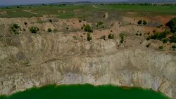 Bulgaria Abandoned Copper Mine Stock Footage