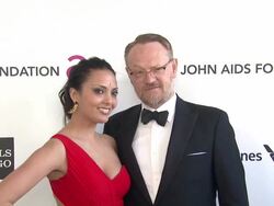 Allegra Riggio, Jared Harris at Elton John AIDS Foundation Presents 21st Annual Academy Awards Viewing Party Stock Footage