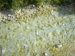 HD: Panoramic Shot Of A River Stock Footage