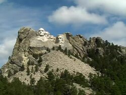 Rushmore Clouds Stock Footage