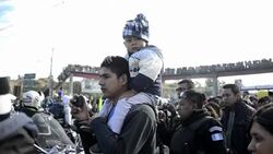 CLEAN : Tens of thousands of motorcyclists join pilgrimage in Guatemala News Clip