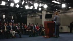 House Leadership, Speaker Boehner And Nancy Pelosi Hold Their Weekly News Conferences Stock Footage