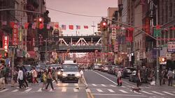 East Broadway Chinatown in New York City Stock Footage