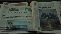 CLEAN : Dollar soars against Argentine peso as controls lifted News Clip