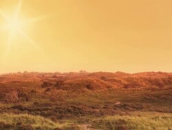 Sunset in the nature Stock Footage