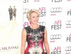 Emma Thompson at AFI Fest 2013 Opening Night Gala Premiere of Disney's "Saving Mr. Banks" in Hollywood, CA, on 11/07/2013. (Footage by WireImage Video/Getty Images) Stock Footage