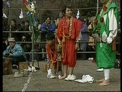 JAPAN: MT.TAKAO: ANCIENT RITUAL OF FIREWALKING  (V) News Clip