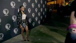 Serayah McNeill at LFW: On-schedule: Versus- s/s17 catwalk show Stock Footage