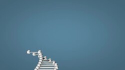 Growing DNA strand Stock Footage