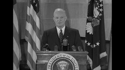President Dwight Eisenhower tapes address Washington, DC, shortly after his Inauguration News Clip