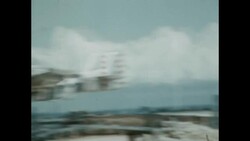P-51 Mustang's Takeoff for USS Missouri Flyover Stock Footage
