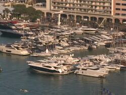 ATMOSPHERE Marina at the Monaco General Views at Monaco . (Footage by WireImage Video/Getty Images Entertainment Video) Stock Footage