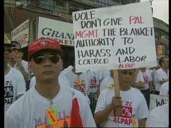 PHILIPPINES: PAL EMPLOYEES THREATEN TO JOIN PILOTS STRIKE News Clip