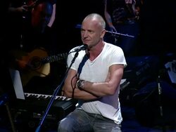 PERFORMANCE - Sting talks about the process of making the songs for "The Last Ship" at Sting: The Last Ship - To Benefit The Public Theater Stock Footage