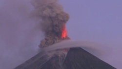 Philippine volcano spews lava fountains, 56,000 people flee Instructional Video