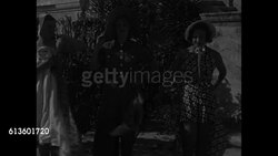 Women model Madame De Silva's beach fashions in Coral Gables, FL in 1935 News Clip