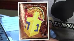 American Jews will have a once in a lifetime opportunity on November 28th to celebrate the convergence of Thanksgiving and Hanukkah. The holiday mash-up has inspired a burst of creativity in New England, and beyond. (Nov. 21) News Clip