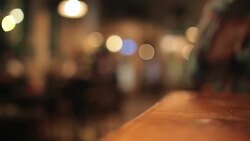 Draught beer close up in the pub. Stock Footage
